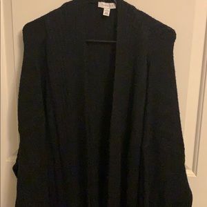 Long black cardigan